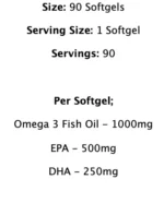 Supplement Needs – Omega3 90 softgels - Image 2