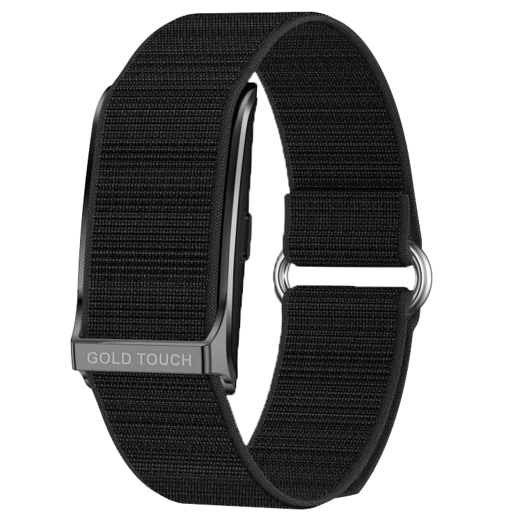 front-black_x3pa-aw Screenless Fit band - Gold Touch Vitals - Image 1